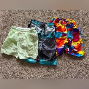 Boys size 10/12 bathing suits, 3 separate brands bundle 
Cat and Jack, Kanu surf